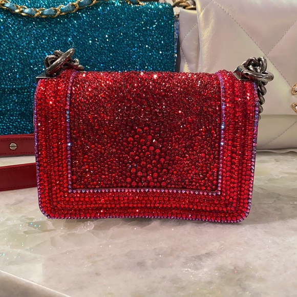 Swarovski ultra Mini Chanel Leboy Crossbody bag - Picture 4 of 10